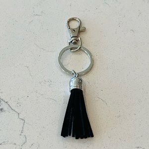 Black Tassel Keychain
